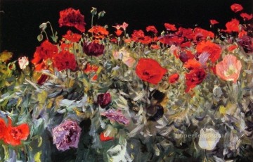  sargent pintura art%c3%adstica - Paisaje de amapolas John Singer Sargent